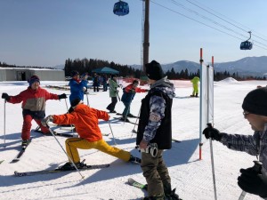 スタート前にはしっかり準備運動を欠かさずに